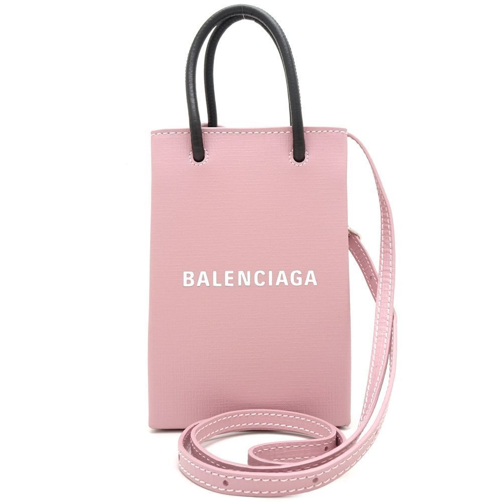 Balenciaga Holder Calf Pink Crossbody Shoulder Bag